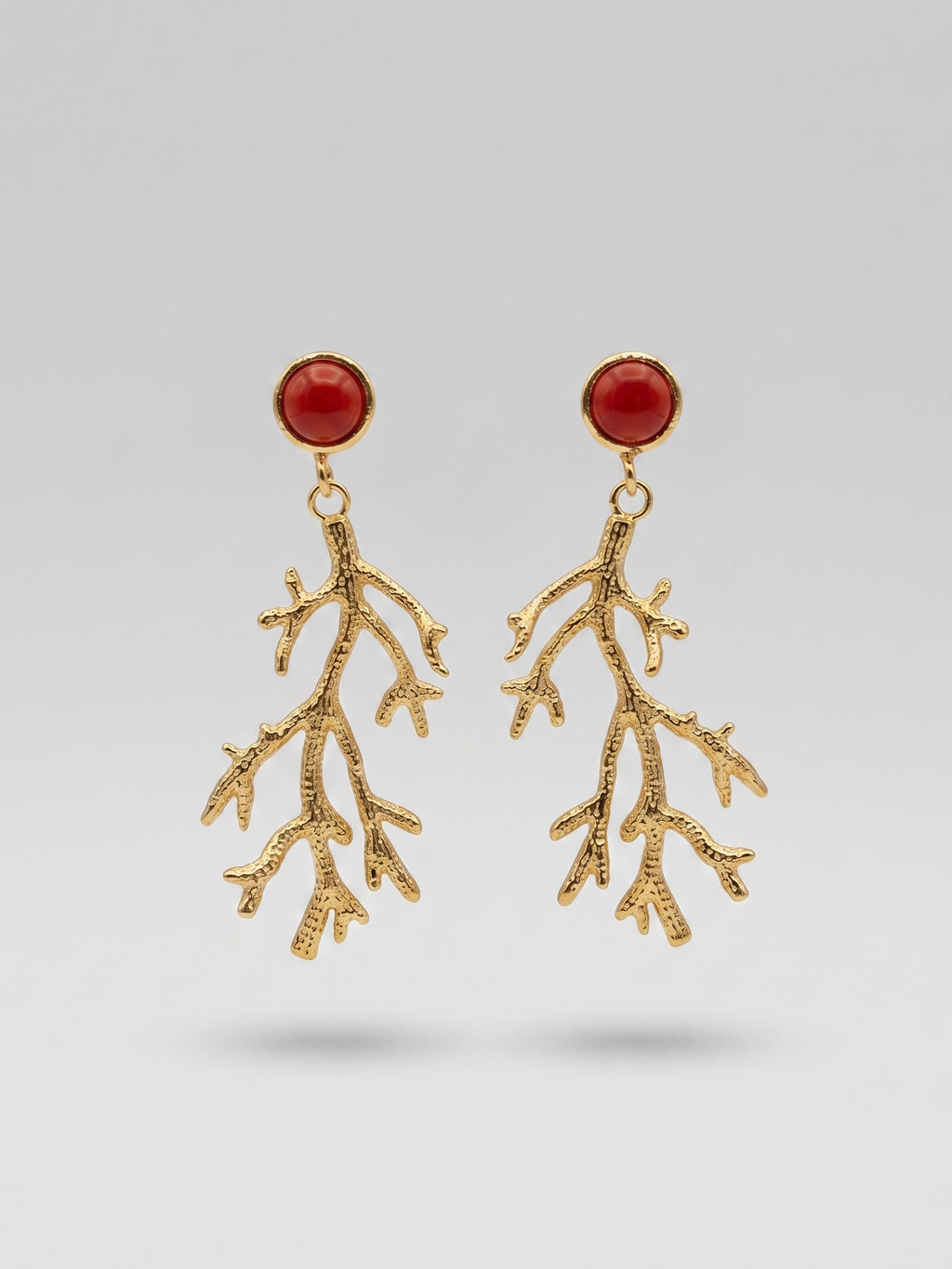 Mediterranea Coral Earrings