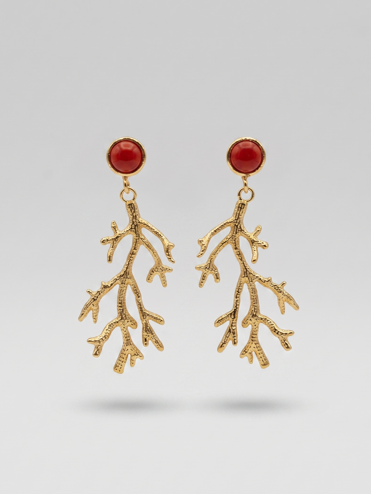Mediterranea Coral Earrings