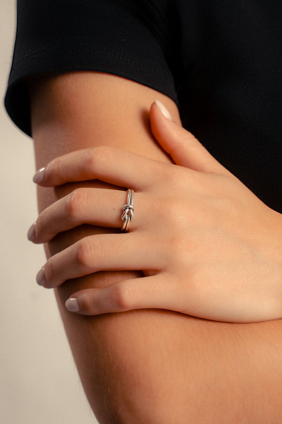 Sailor knot ring, 925 silver, handmade, iGi jewelry