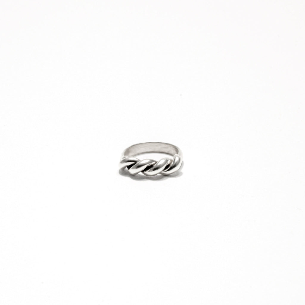 Twisted ring, 925 silver, handmade, iGi jewelry