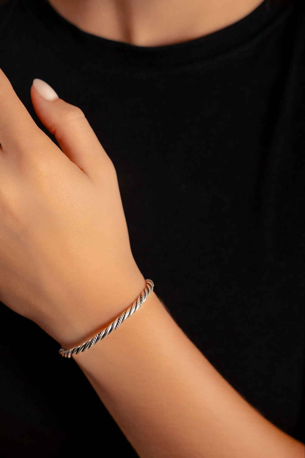 twisted harmony, bracelet, 925 silver, handmade, iGi jewelry