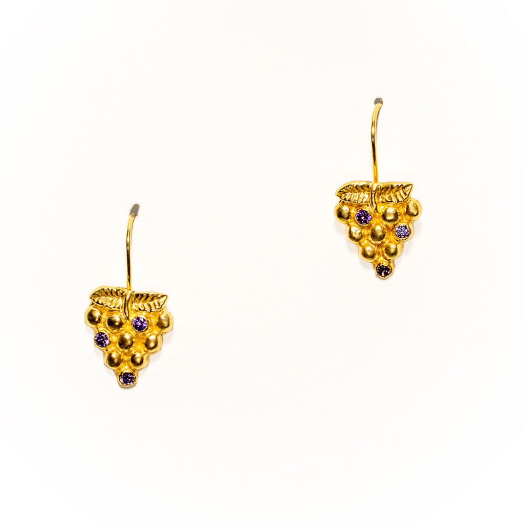 vineyard earrings, 925 silver, handmade, iGi jewelry