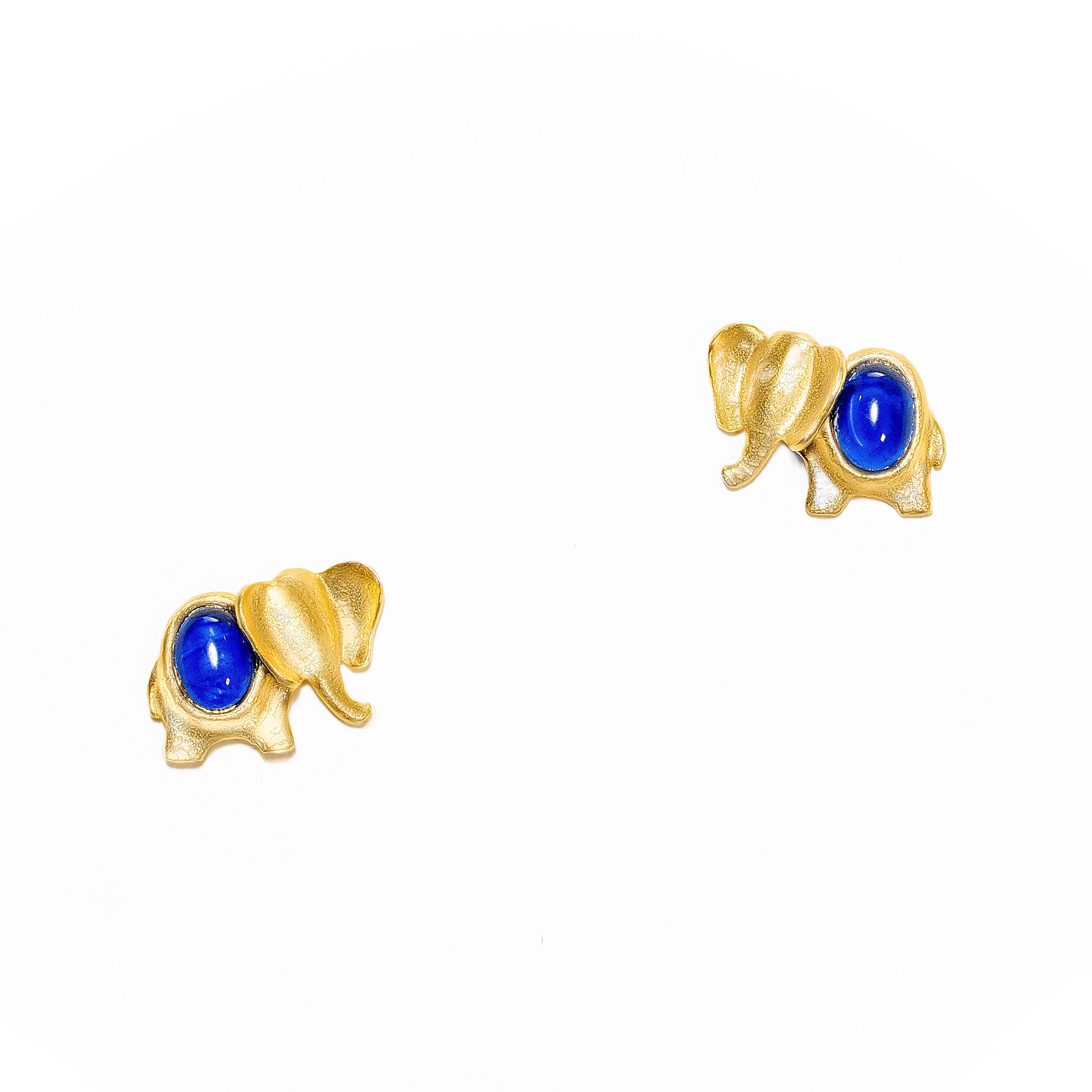 Lucky elephant earring, 925 silver, handmade, iGi jewelry