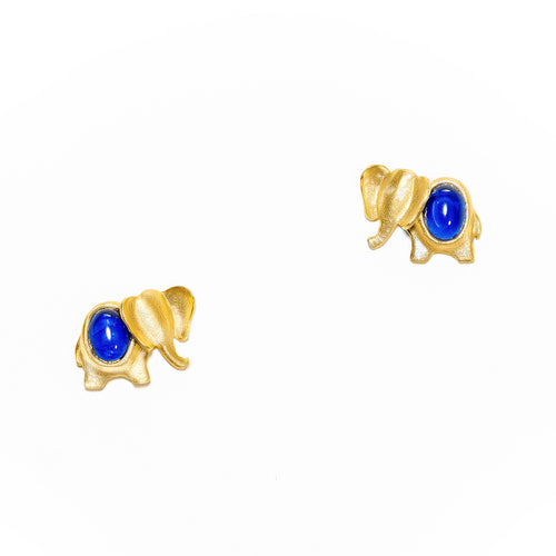 Lucky elephant earring, 925 silver, handmade, iGi jewelry
